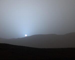 Why sunsets on Mars glow blue instead of red