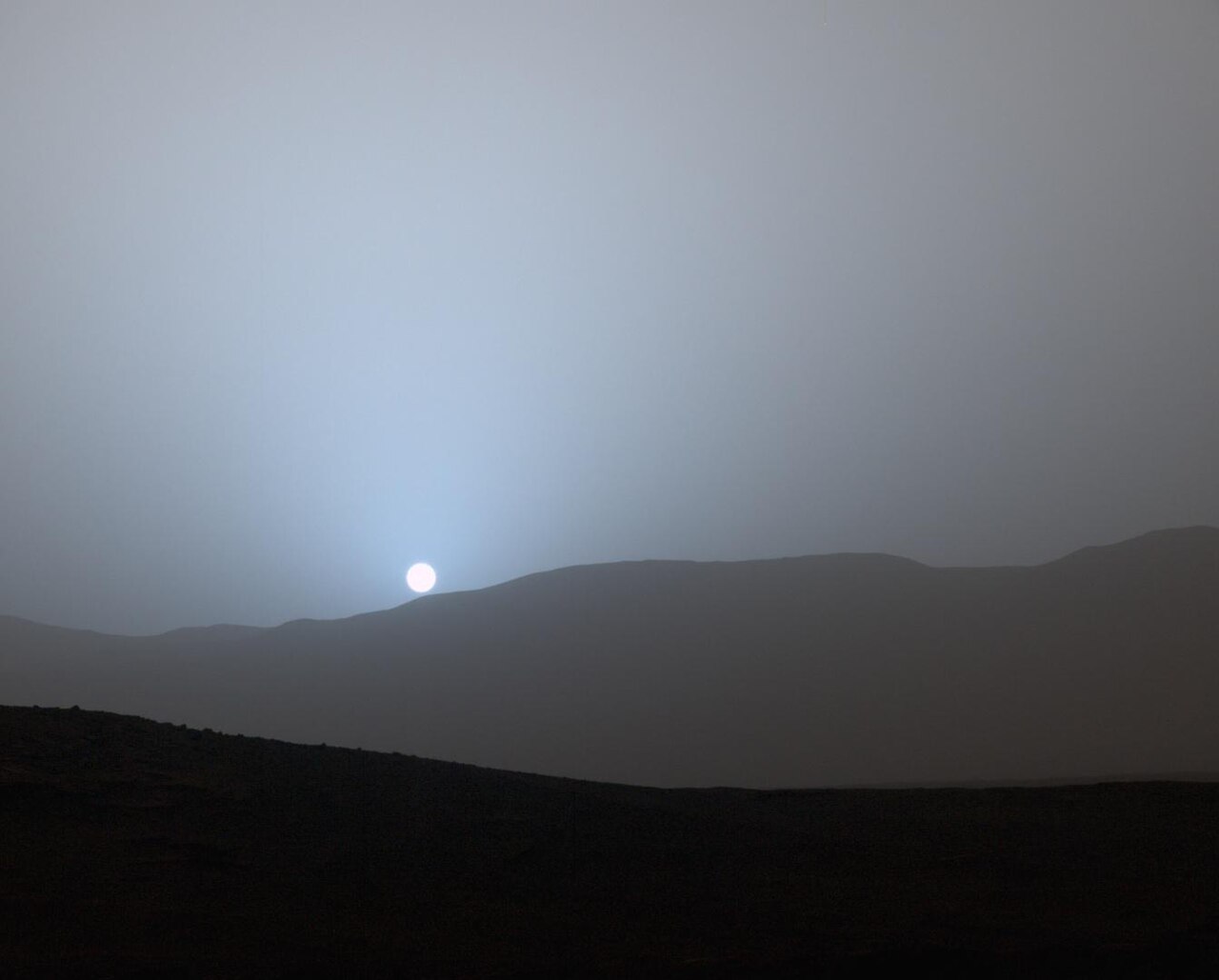 Why sunsets on Mars glow blue instead of red